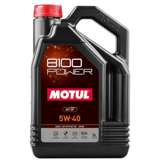 Motul 5L 8100 Power 5W40 Full Synthetic Engine Oil