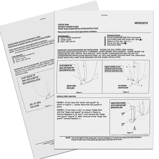 Spec D Mud Flaps (Black, 4pc): Dodge Ram (w/ OUT Factory Flares) 2009 - 2018