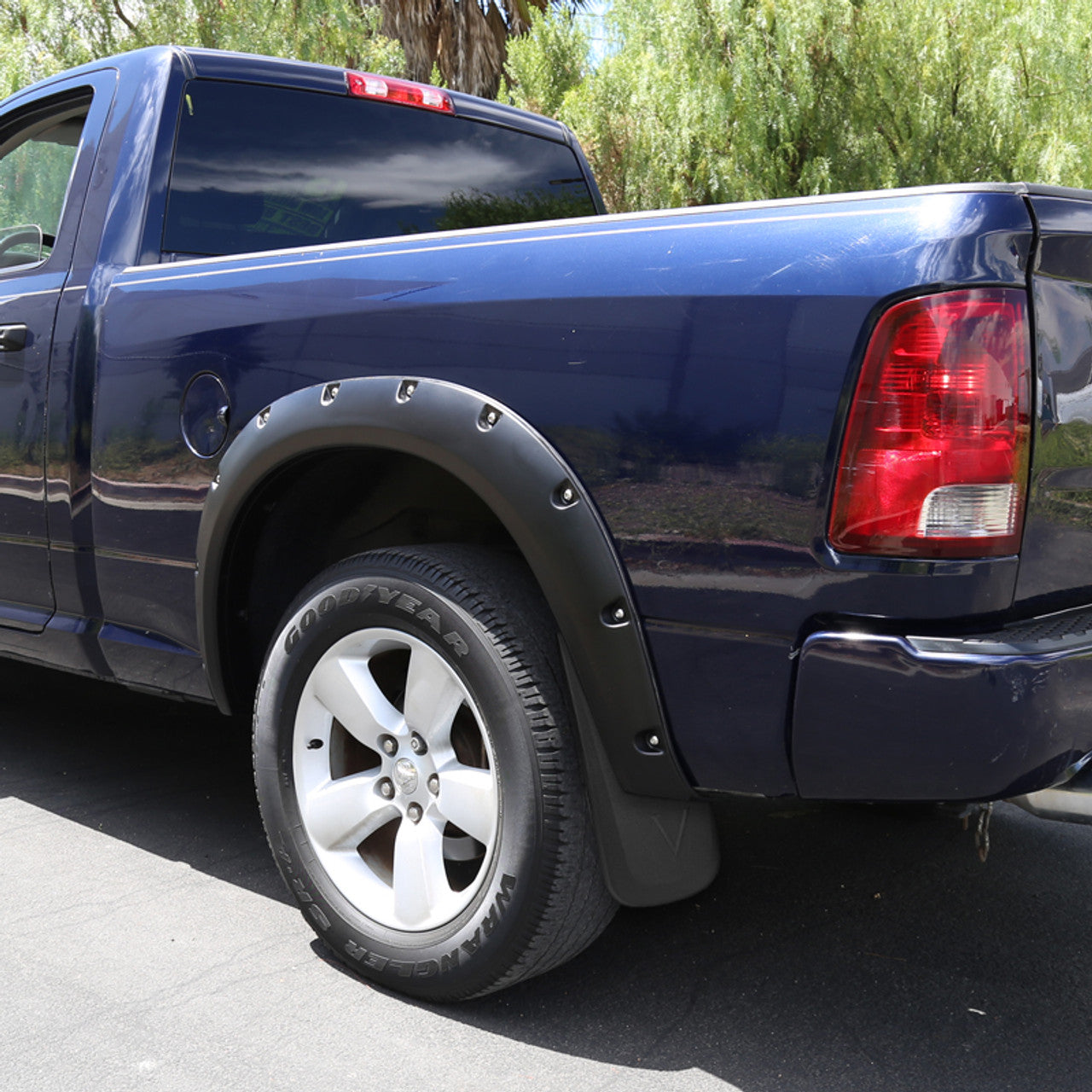 Spec D Mud Flaps (Black, 4pc): Dodge Ram (w/ Factory Flares) 2009 - 2018