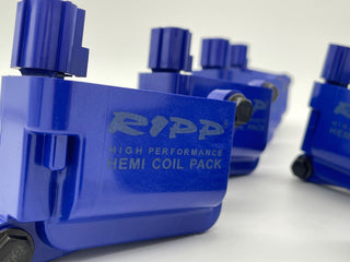 Ripp High Performance Coil Packs: Fits Most Dodge / Chrysler / Jeep V8 Models (2002-2026) - Plum Crazy / Sublime Green / HEMI Orange / Steel Gray / Mopar Blue / Red