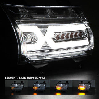 Winjet Sequential Turn Fender Flares Chrome/Clear: Jeep Wrangler JL / Gladiator JT 2018-2024