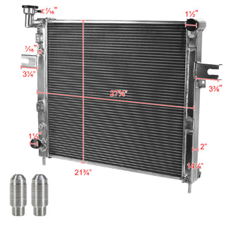 Spec D Aluminum Radiator: Jeep Grand Cherokee 4.0L w/ Automatic Transmission 1999 - 2004