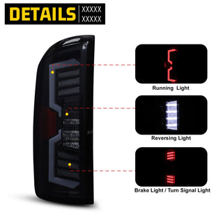 Winjet LED Sequential Taillights: Fits Dodge Ram 2006-2009