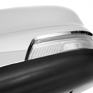 Spec D Driver Mirror w/ Turn Signal Light & Puddle Light (Manual-Fold, Chrome): Ram 1500 2019 - 2024