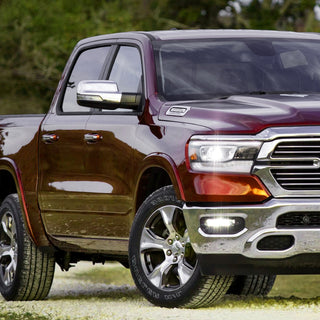 Spec D Passenger Mirror w/ Turn Signal Light & Puddle Light (Manual-Fold, Chrome): Ram 1500 2019 - 2024