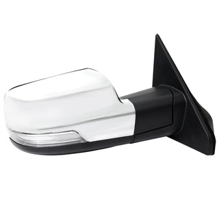 Spec D Passenger Mirror w/ Turn Signal Light & Puddle Light (Manual-Fold, Chrome): Ram 1500 2019 - 2024