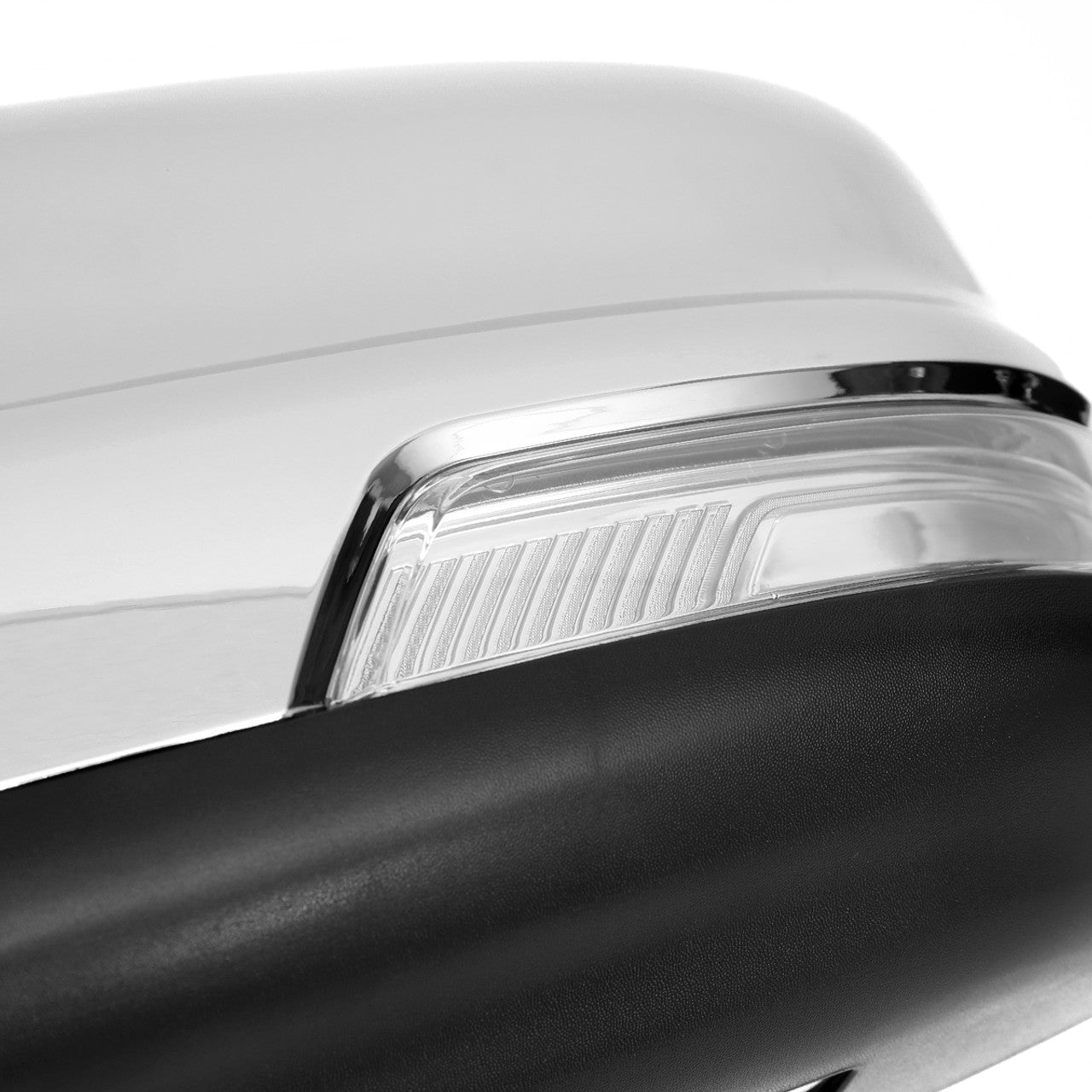 Spec D Driver Mirror w/ Turn Signal Light & Puddle Light (Auto-Fold, Chrome): Ram 1500 2019 - 2024