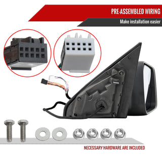 Spec D Passenger Mirror w/ Turn Signal Light & Puddle Light (Auto-Fold, Chrome): Ram 1500 2019 - 2024