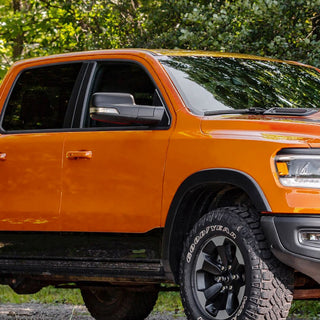 Spec D Passenger Mirror w/ Turn Signal Light & Puddle Light (Manual-Fold, Black): Ram 1500 2019 - 2024