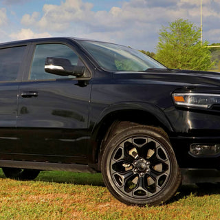 Spec D Passenger Mirror w/ Turn Signal Light & Puddle Light (Manual-Fold, Black): Ram 1500 2019 - 2024