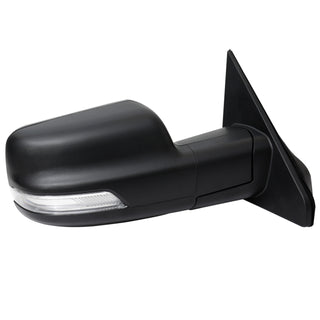 Spec D Passenger Mirror w/ Turn Signal Light & Puddle Light (Manual-Fold, Black): Ram 1500 2019 - 2024