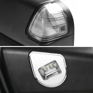 Spec D Mirrors SET w/ Turn Signal Light & Puddle Light (Manual-Fold, Black): Dodge Ram 2002 - 2009