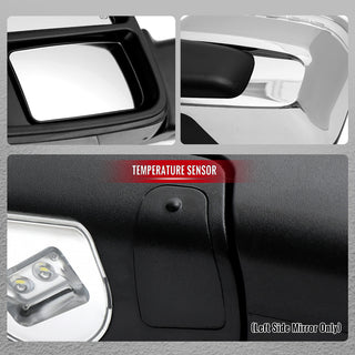 Spec D Chrome Power Heated Towering Mirror w/ Sequential Signal: Fits Dodge Ram 1500/2500/3500 2009-2018