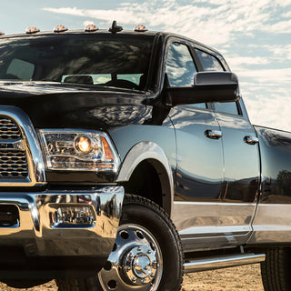 Spec D Mirrors SET w/ Turn Signal Light & Puddle Light (Auto-Fold, Chrome): Ram 2013 - 2018