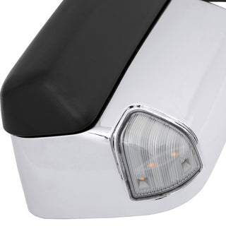 Spec D Driver Mirror w/ Turn Signal Light & Puddle Light (Manual-Fold, Chrome): Ram 2500 & 3500 2019 - 2024