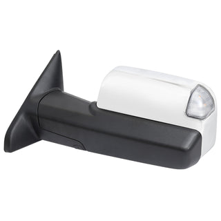 Spec D Driver Mirror w/ Turn Signal Light & Puddle Light (Manual-Fold, Chrome): Ram 2500 & 3500 2019 - 2024