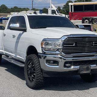 Spec D Passenger Mirror w/ Turn Signal Light & Puddle Light (Manual-Fold, Chrome): Ram 2500 & 3500 2019 - 2024