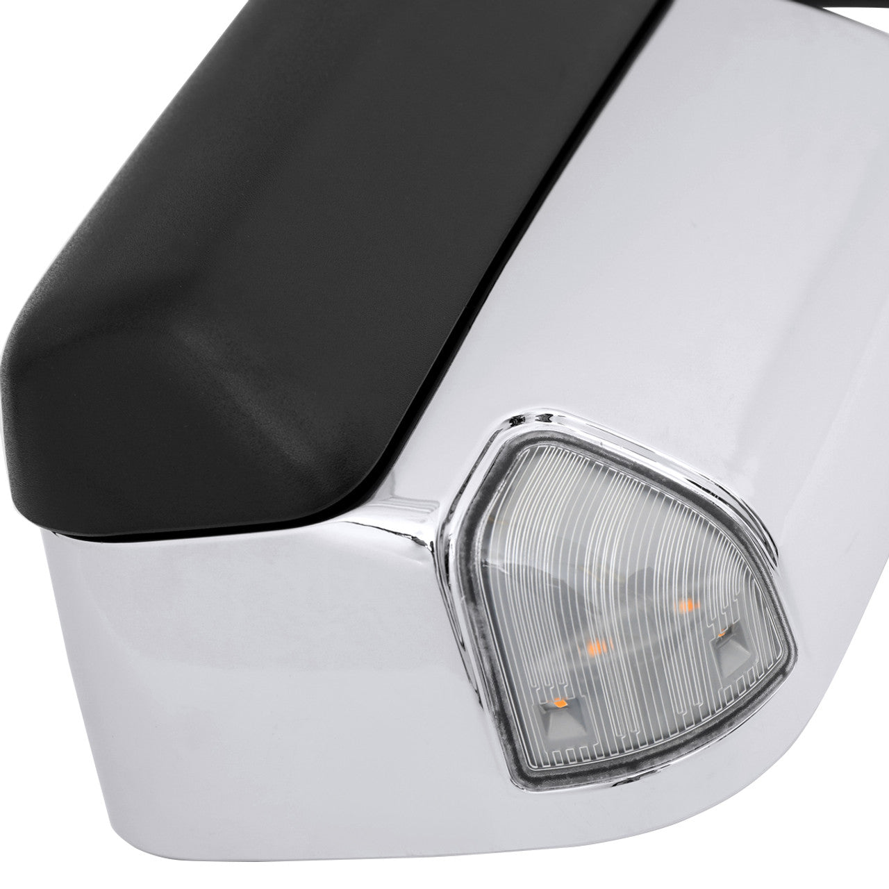 Spec D Driver Mirror w/ Turn Signal Light & Puddle Light (Auto-Fold, Chrome): Ram 2500 & 3500 2019 - 2024