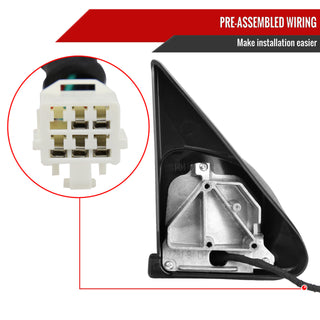 Spec D Left & Right Mirrors Set (Manual-Fold, Chrome): Dodge Ram 1998 - 2002