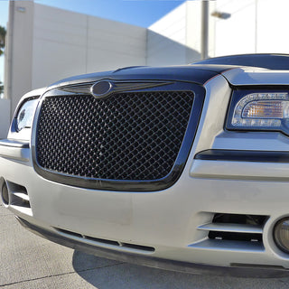 Spec D Glossy Black ABS Mesh Grille: Chrysler 300 / 300C 2005-2010