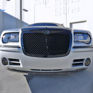 Spec D Glossy Black ABS Mesh Grille: Chrysler 300 / 300C 2005-2010