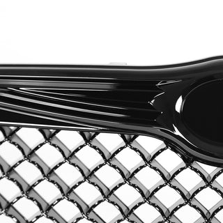 Spec D Glossy Black ABS Mesh Grille: Chrysler 300 / 300C 2005-2010