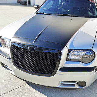 Spec D Glossy Black ABS Mesh Grille: Chrysler 300 / 300C 2005-2010