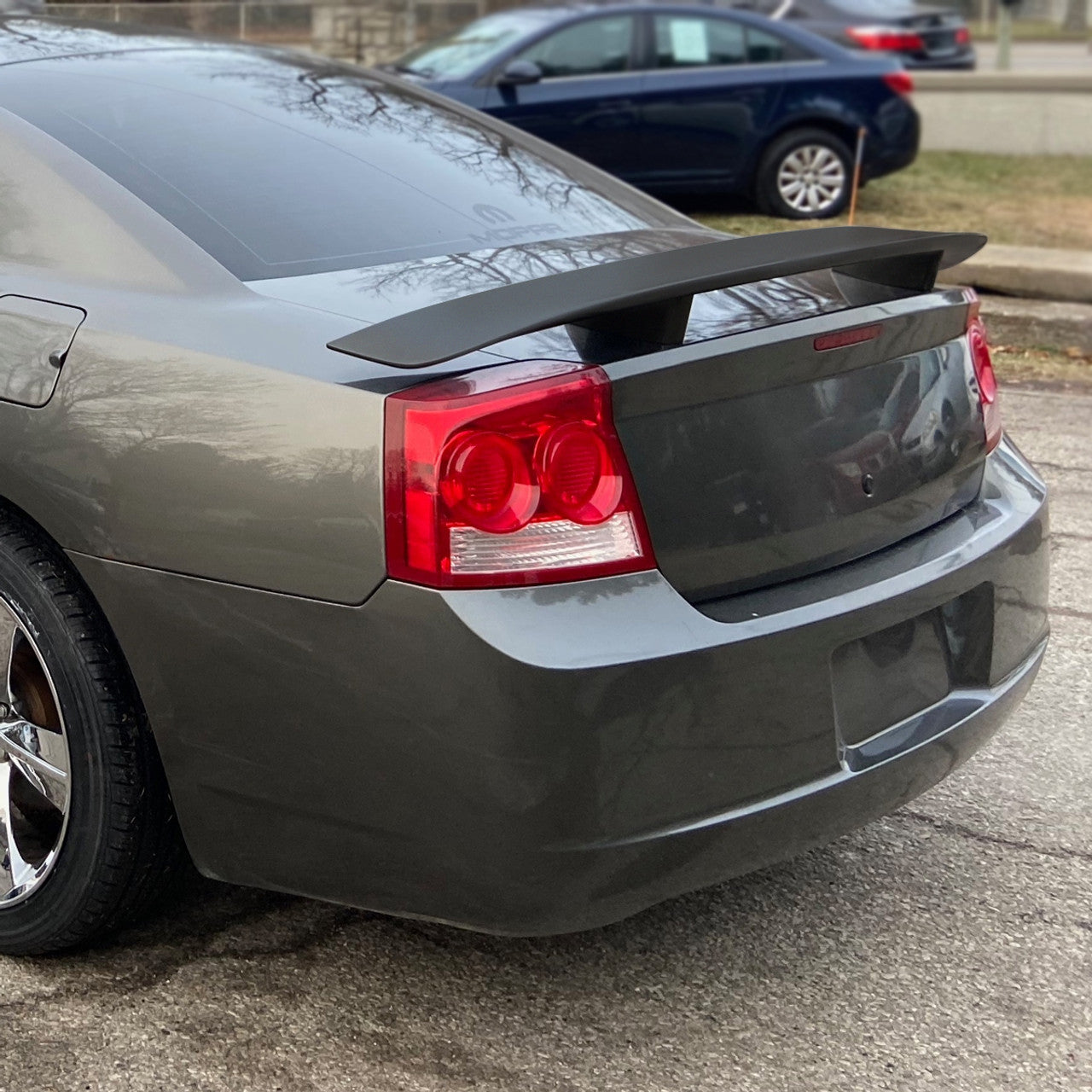 Spec D OEM Style Spoiler (Black): Dodge Charger 2006 - 2010
