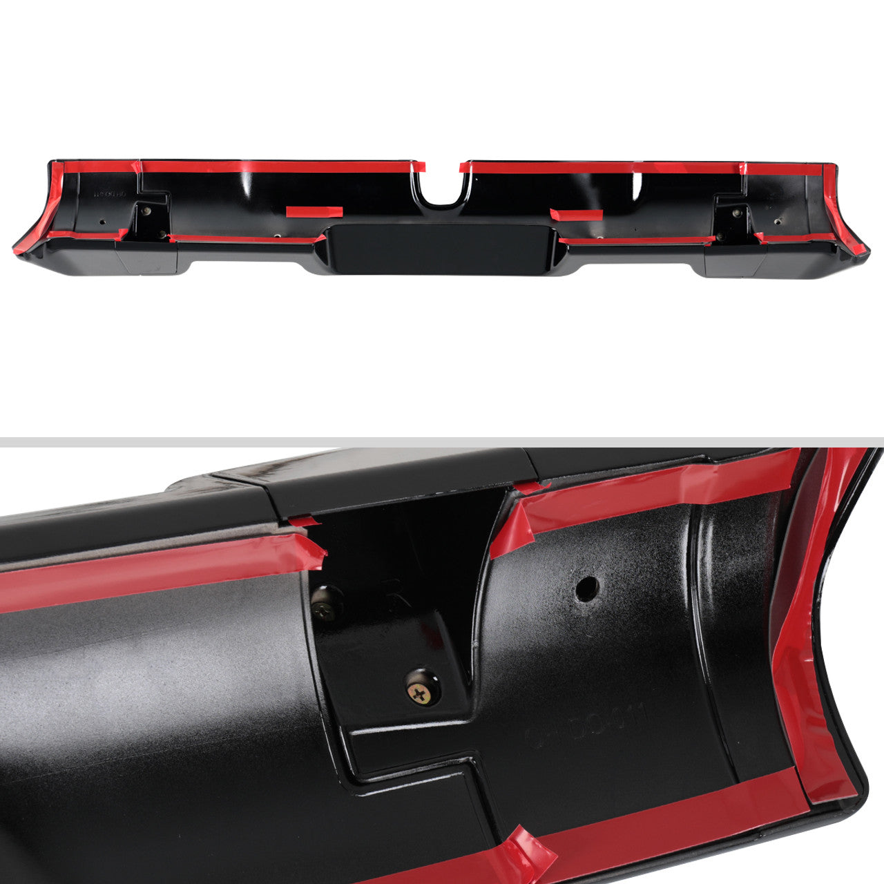Spec D Rear Cab Spoiler (Glossy Black, 3pc): Ram 1500 2019 - 2024