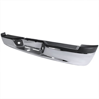 Spec D Chrome SS Factory Rear Step Bumper w/ License Lamps: Dodge Dakota 2005-2011