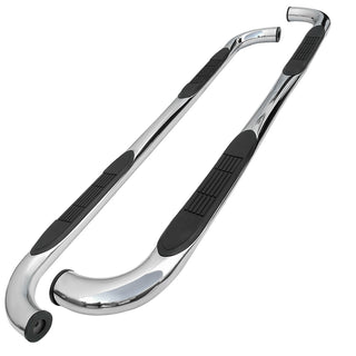 Spec D 3" Chrome SS Side Step Nerf Bars: Dodge Dakota 2000-2004 2.5L/3.9L