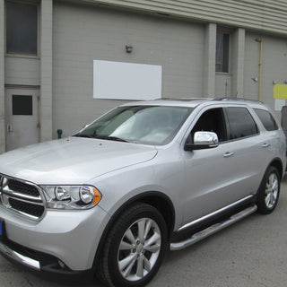 Spec D 3" Chrome SS Side Step Nerf Bars: Dodge Durango 2011-2024 3.6L / 5.7L