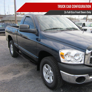 Spec D 3" Black SS Side Step Nerf Bars (REG CAB): Fits Dodge Ram 1500/2500/3500 2002-2009