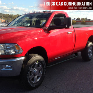 Spec D 3" Black SS Side Step Nerf Bars (REG CAB): Fits Ram 1500 2009-2018 / Ram 2500 3500 4500 5500 2010-2021