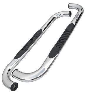Spec D 3" Chrome SS Side Step Nerf Bars: Fits Dodge Ram 1500/2500/3500 2009-2021 Regular Cab