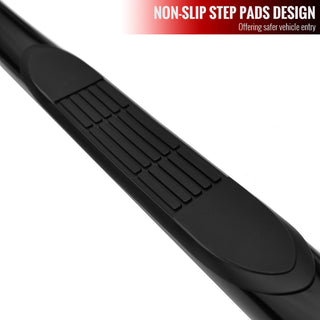 Spec D 3" Black SS Side Step Nerf Bars: Fits Dodge Ram 1994-2002
