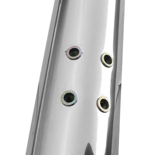 Spec D 3" Chrome SS Side Step Nerf Bars (2DR): Jeep Wrangler JK 2007-2018