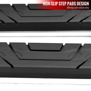 Spec D 4" Chrome SS Side Step Nerf Bars: Ram 1500 Crew Cab 2019-2024