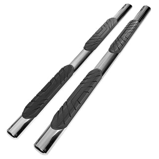 Spec D 4" Chrome SS Side Step Nerf Bars: Ram 1500 Crew Cab 2019-2024