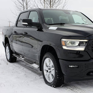Spec D 4" Chrome SS Side Step Nerf Bars: Ram 1500 Quad Cab 2019-2021 3.6L/5.7L