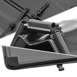 Spec D Soft Quad-Fold Tonneau Cover: Dodge Ram (w/ 6.4ft Bed) 2002 - 2018