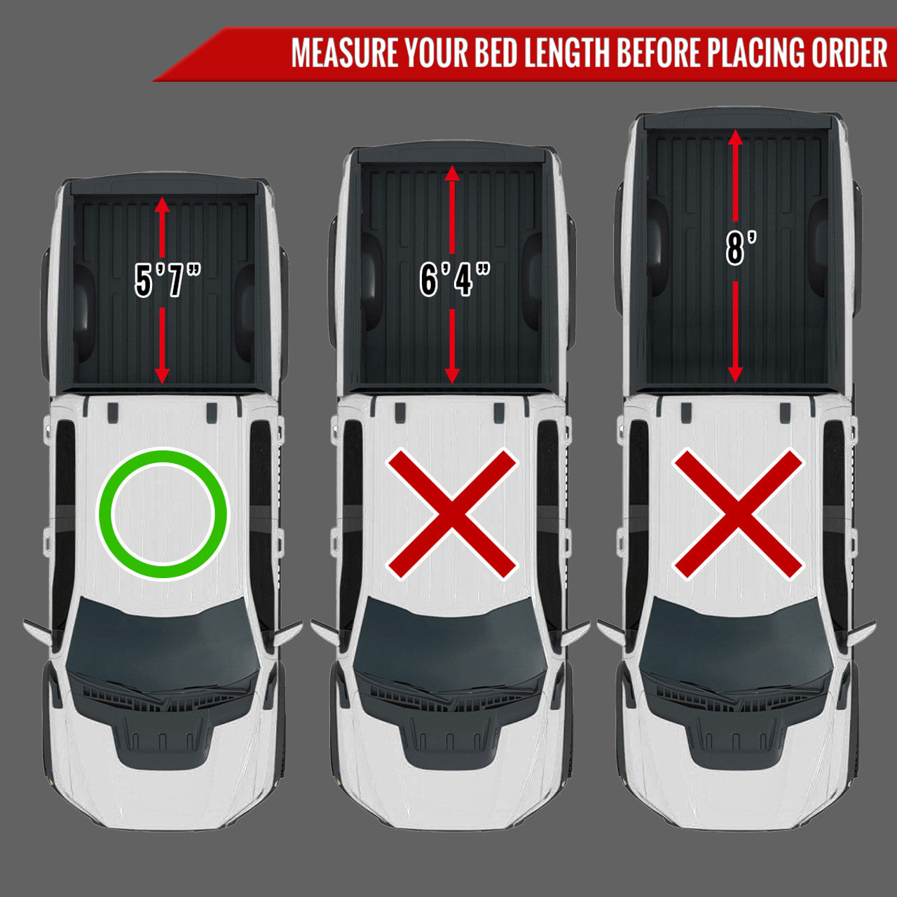 Spec D Soft Quad Fold Tonneau Cover: Dodge Ram (w/ 5.8ft Bed) 2009 - 2018