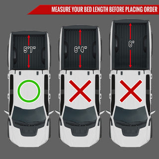 Spec D Soft Quad Fold Tonneau Cover: Dodge Ram (w/ 5.8ft Bed) 2009 - 2018