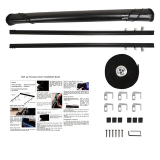Spec D Sport Soft Roll-Up Tonneau Cover 60" Short Bed: Jeep Gladiator 2020-2021 2.0L/3.6L