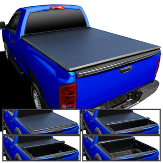 Spec D 76" Short Bed Vinyl Roll Up Tonneau Cover: Fits Dodge RAM 2002-2018