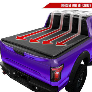 Spec D Roll Up Vinyl Tonneau Cover 6.5FT Bed: Fits Dodge Ram 1994-2002
