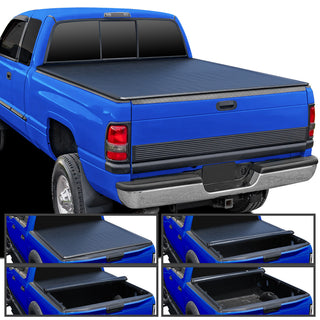 Spec D Roll Up Vinyl Tonneau Cover 6.5FT Bed: Fits Dodge Ram 1994-2002