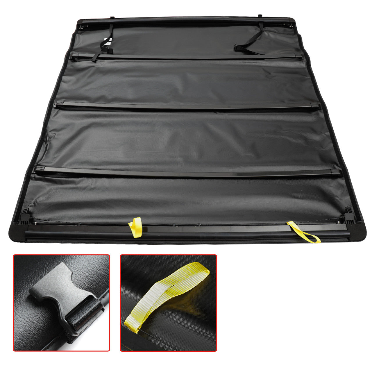 Spec D Soft Roll-Up Tonneau Cover: Dodge Ram 1500 (w/ 5.7ft Bed) 2009 - 2018