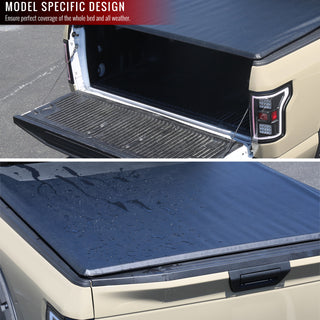 Spec D Vinyl Roll-Up Tonneau Cover: Dodge Ram (w/ 6.5ft Bed) 2002 - 2018