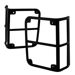 Spec D Tail Light Guard Covers (Black): Jeep Wrangler JK 2007 - 2018